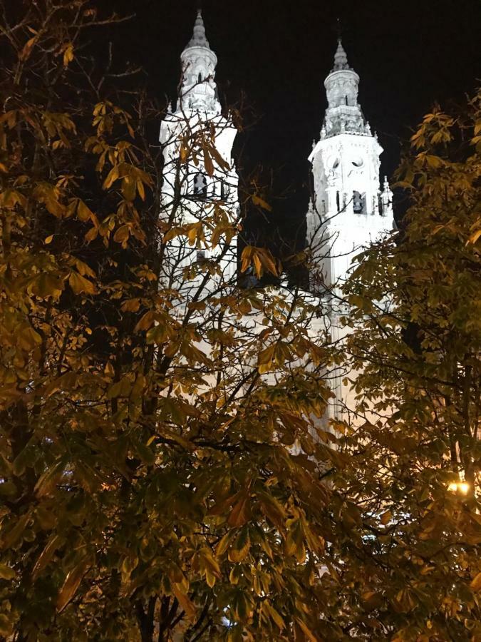 Apto Con Vistas A La Catedral Y Aire Acondicionado لوغرونيو المظهر الخارجي الصورة